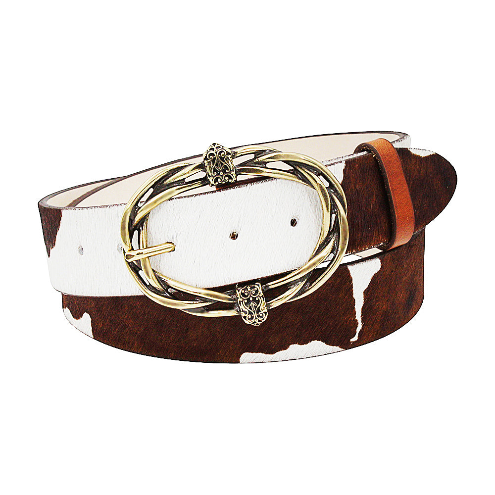 Cow hair outlet belt